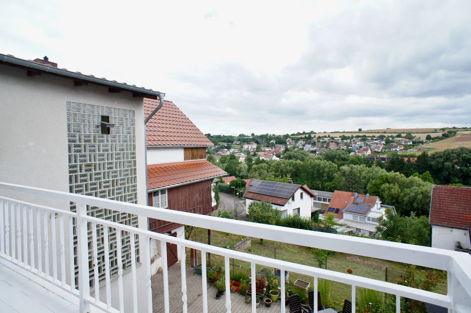 Blick vom Balkon