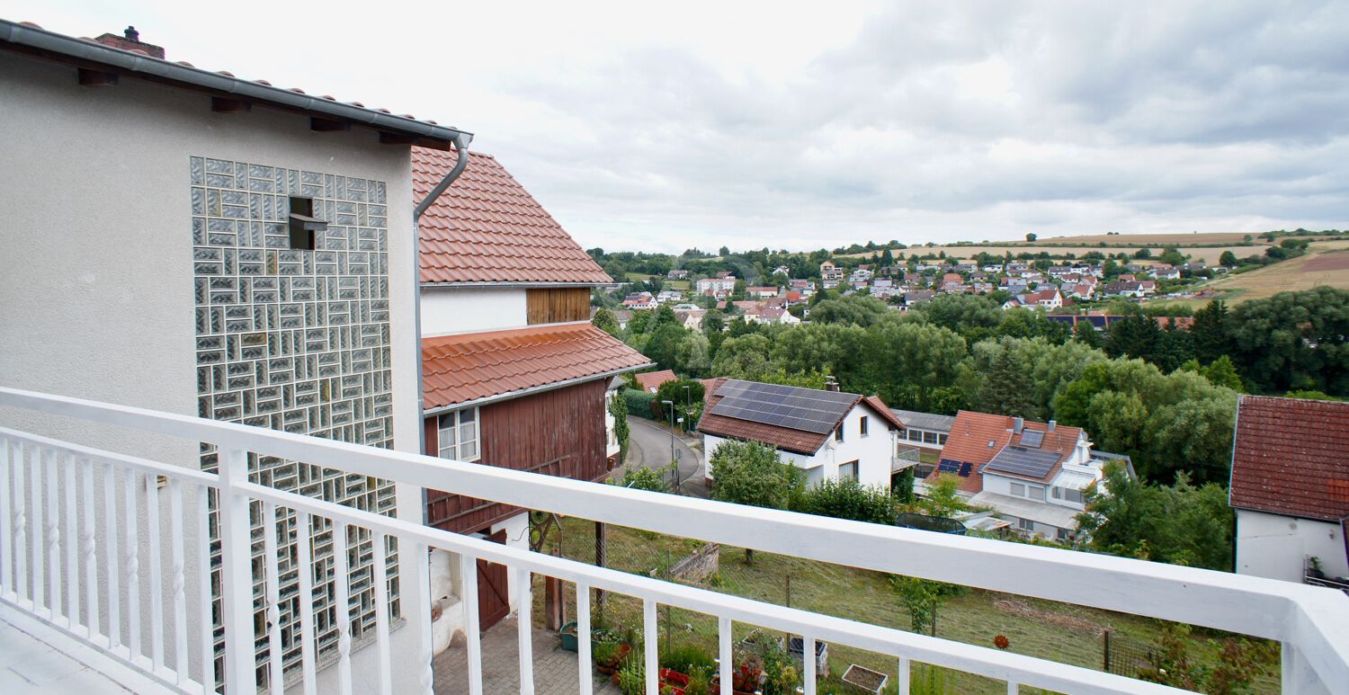 Blick vom Balkon