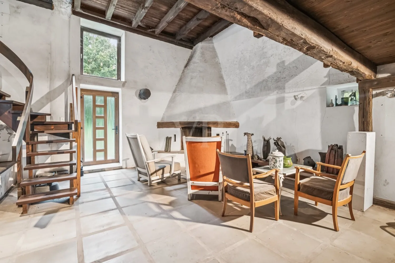 Kaminzimmer im Nebengebäude