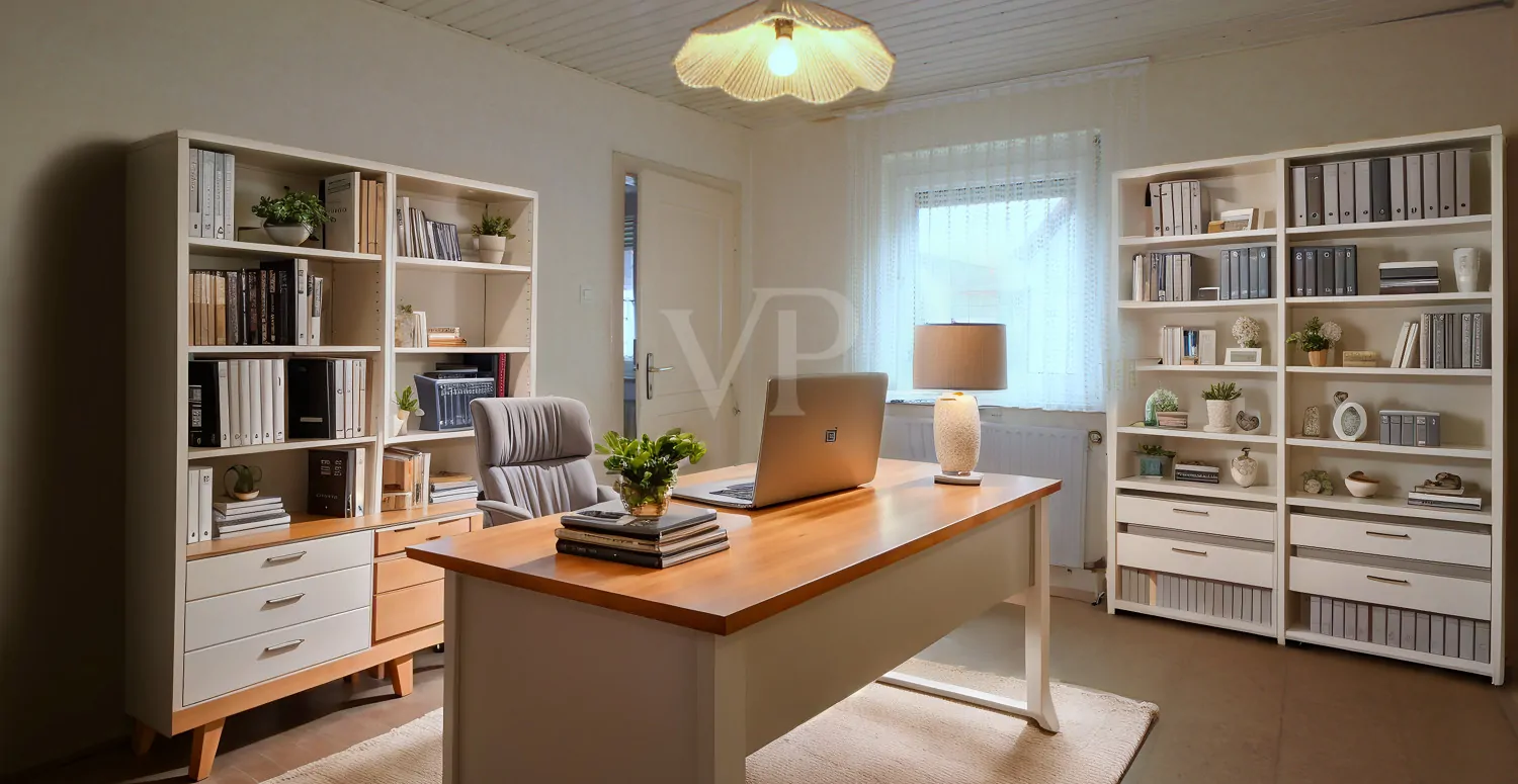 Arbeitszimmer (visualisiert)