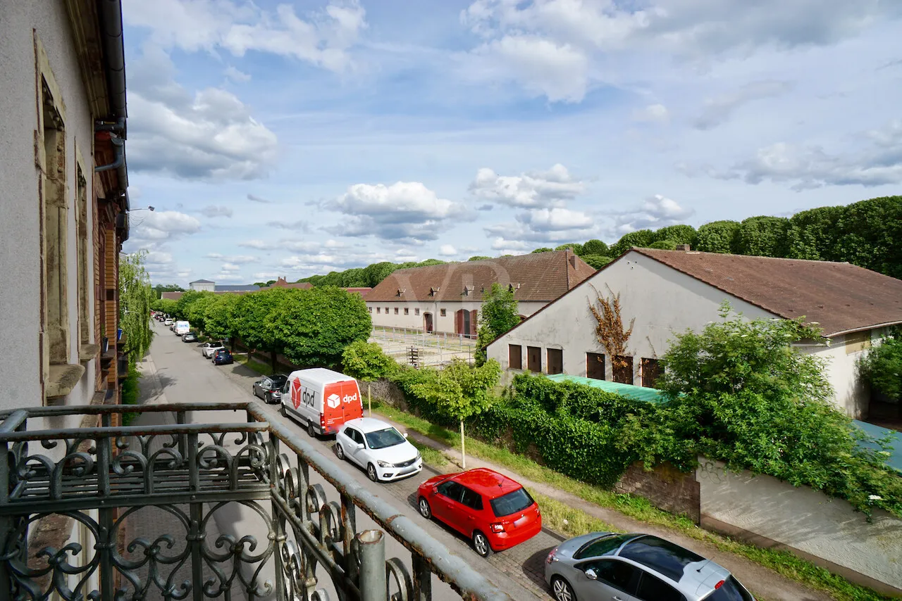 Blick vom Balkon