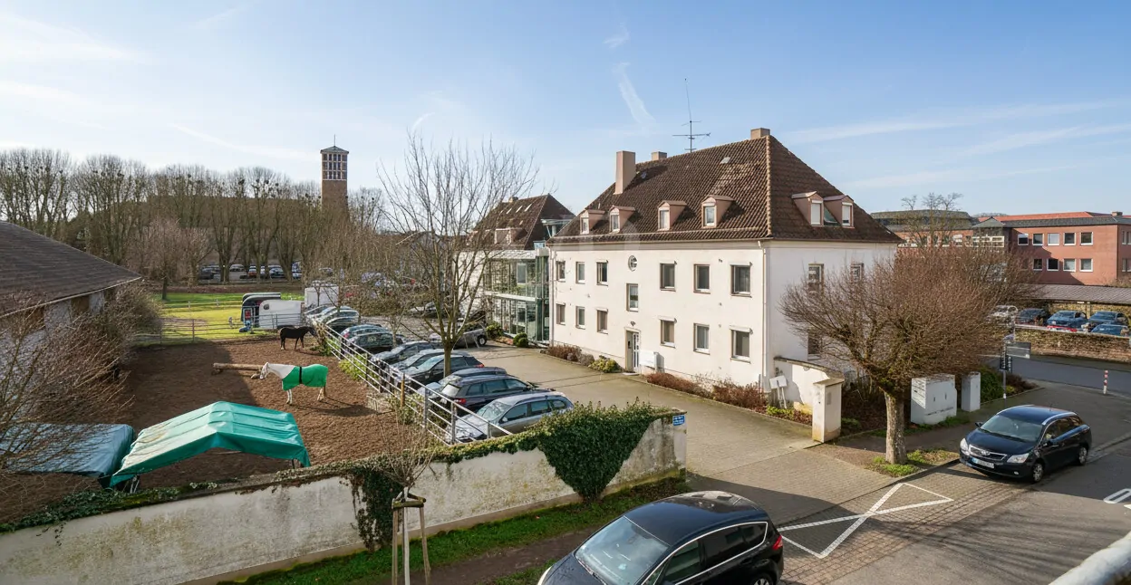 Blick vom Balkon Richtung Innenstadt