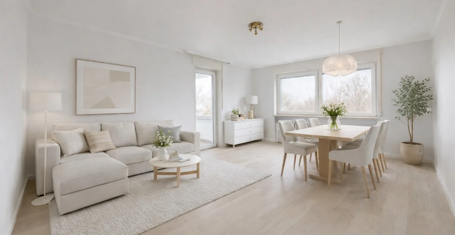 Wohn-/Essbereich Visualisierung