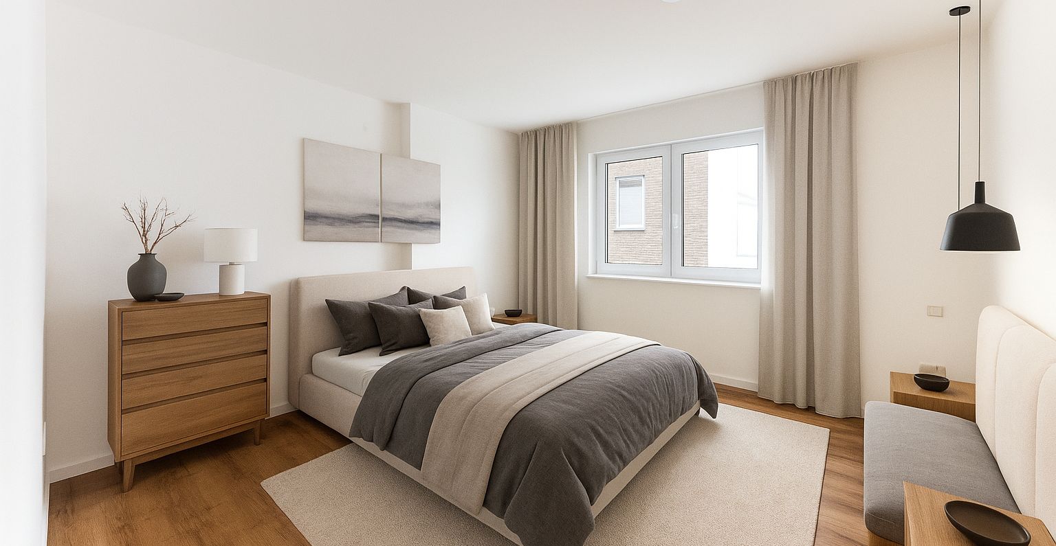 Schlafzimmer Whg. 2 gekennzeichnet