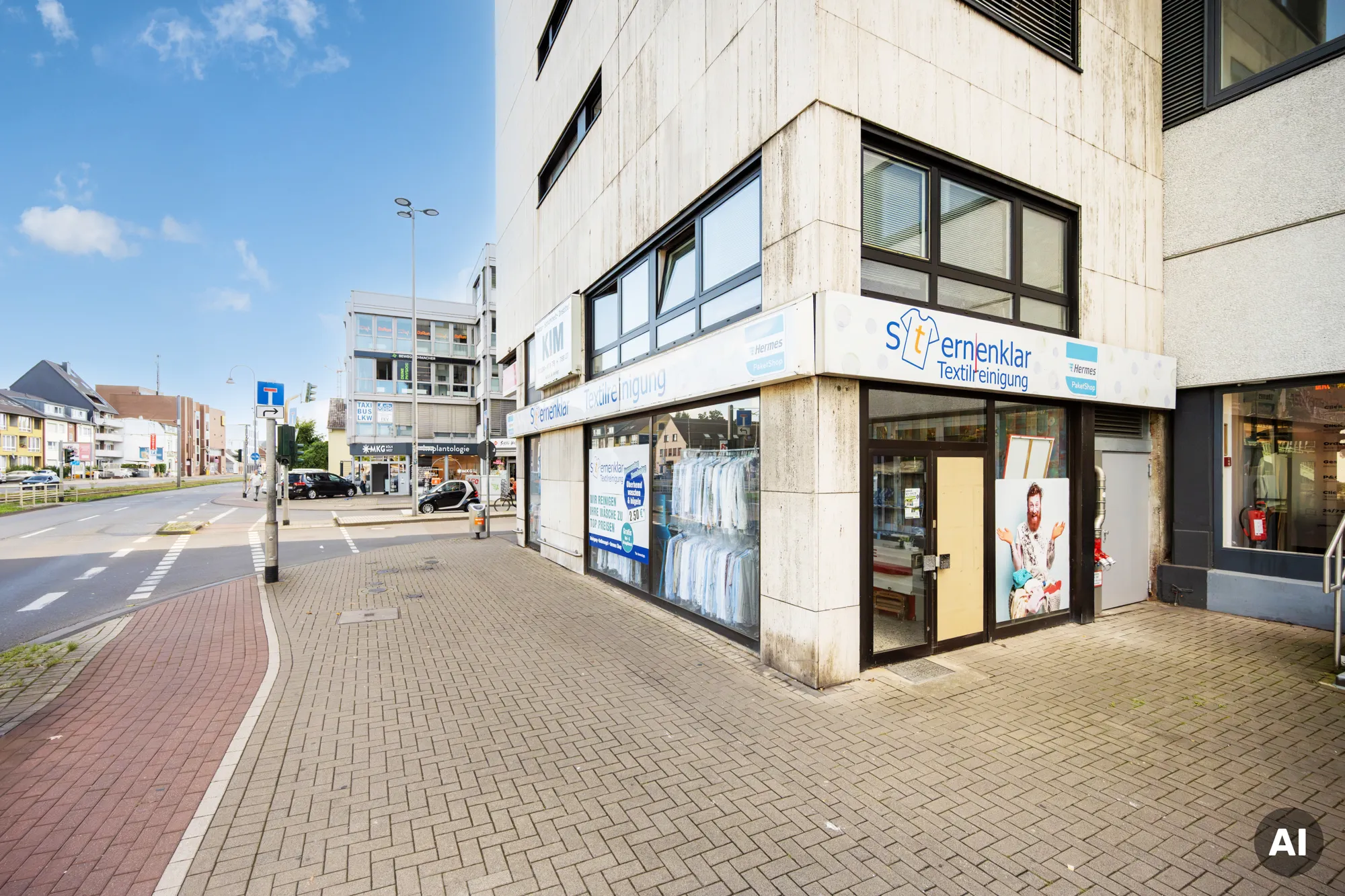 Direkt am Rhein-Center: Vermietetes Ladenlokal in attraktiver Ecklage
