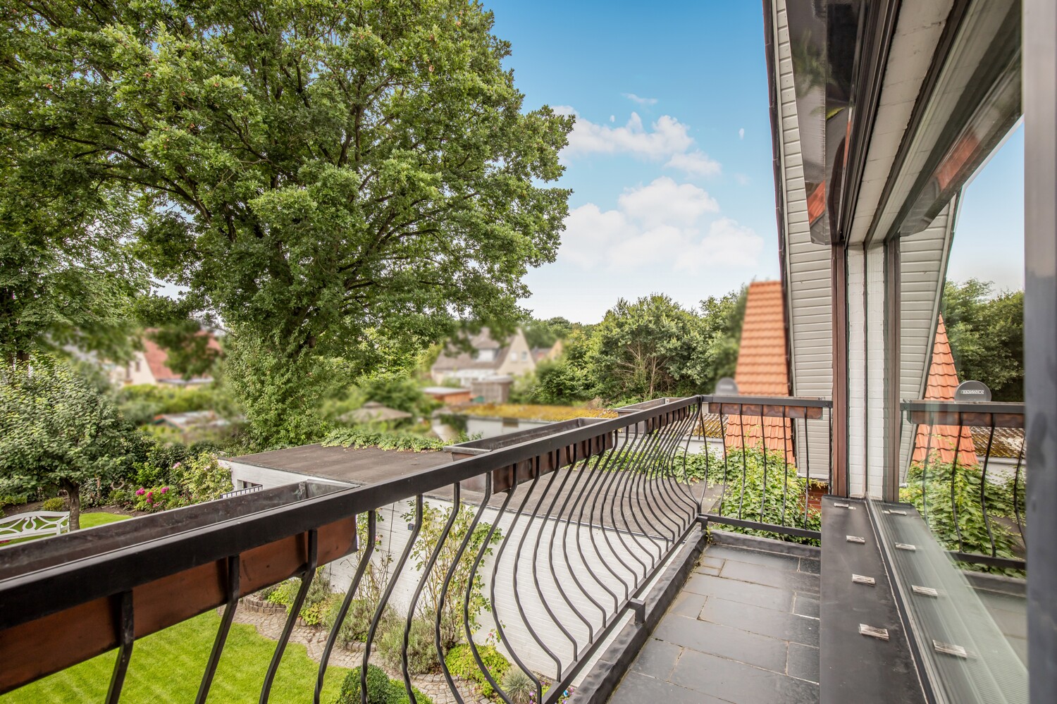 Balkon mit West-Ausrichtung