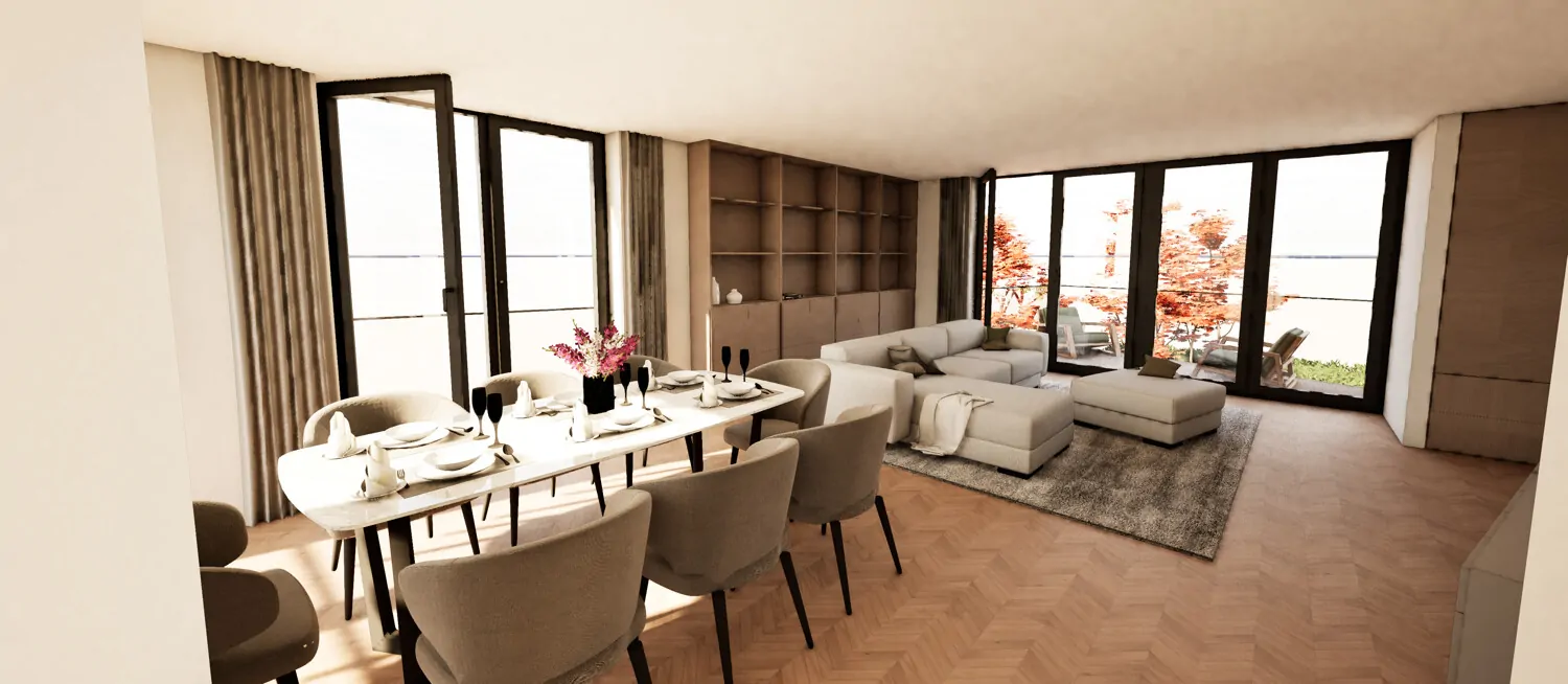 Offener Wohn- und Essbereich