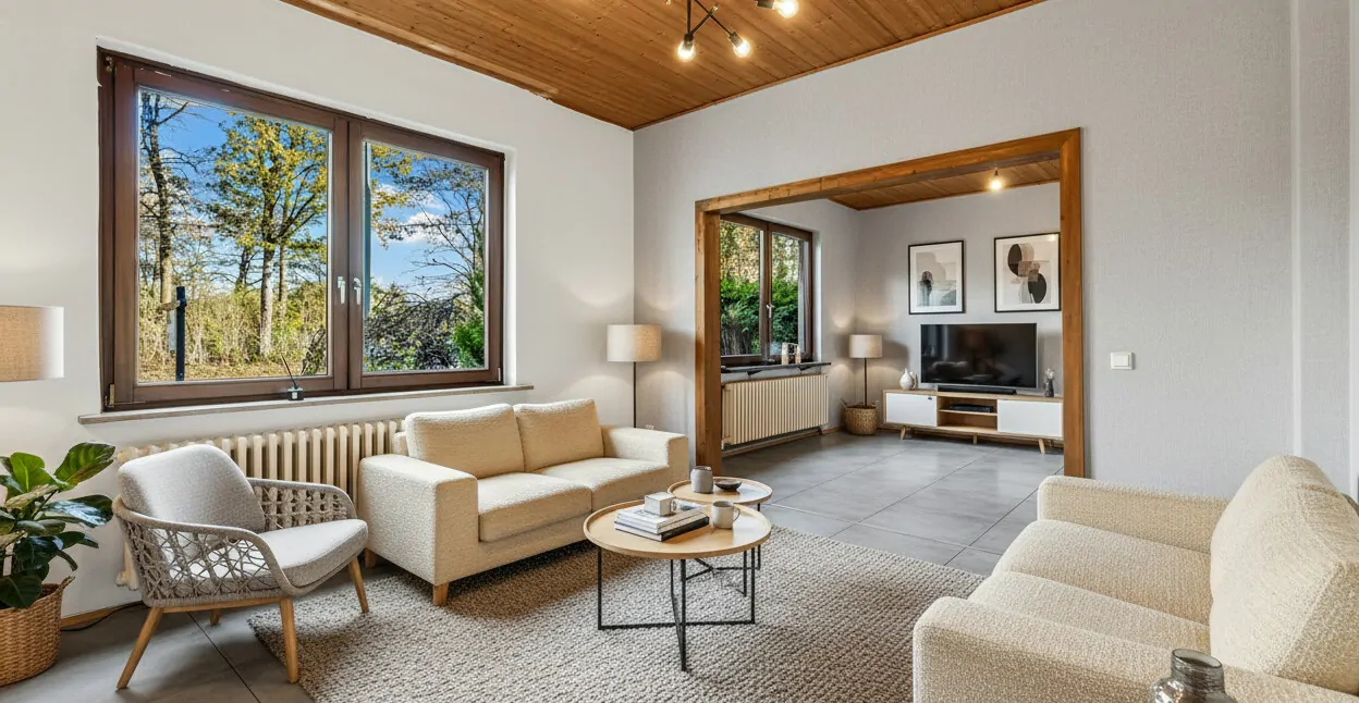 Wohn- und Esszimmer (Einrichtungsbeispiel)