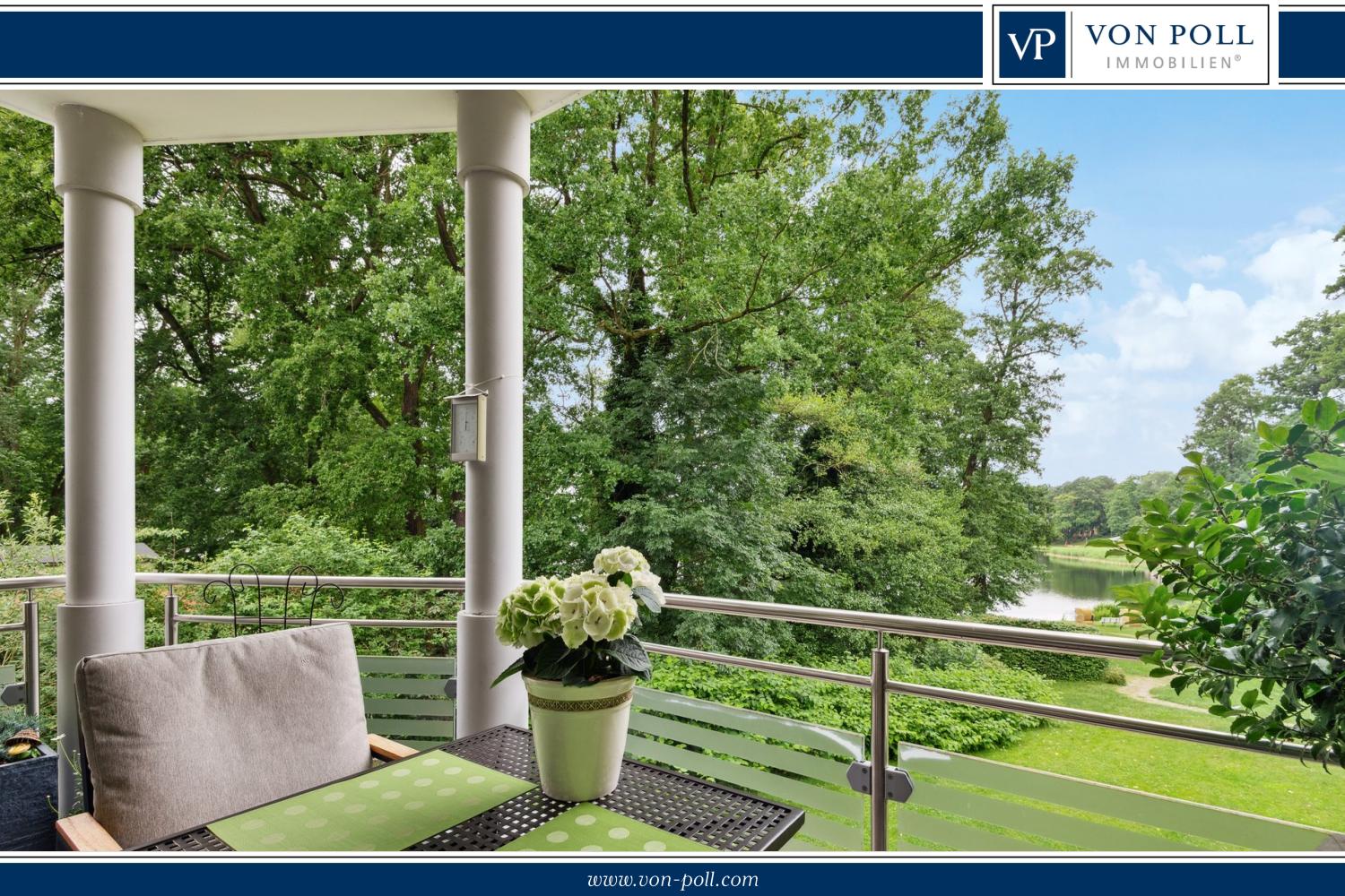 Blick vom Balkon