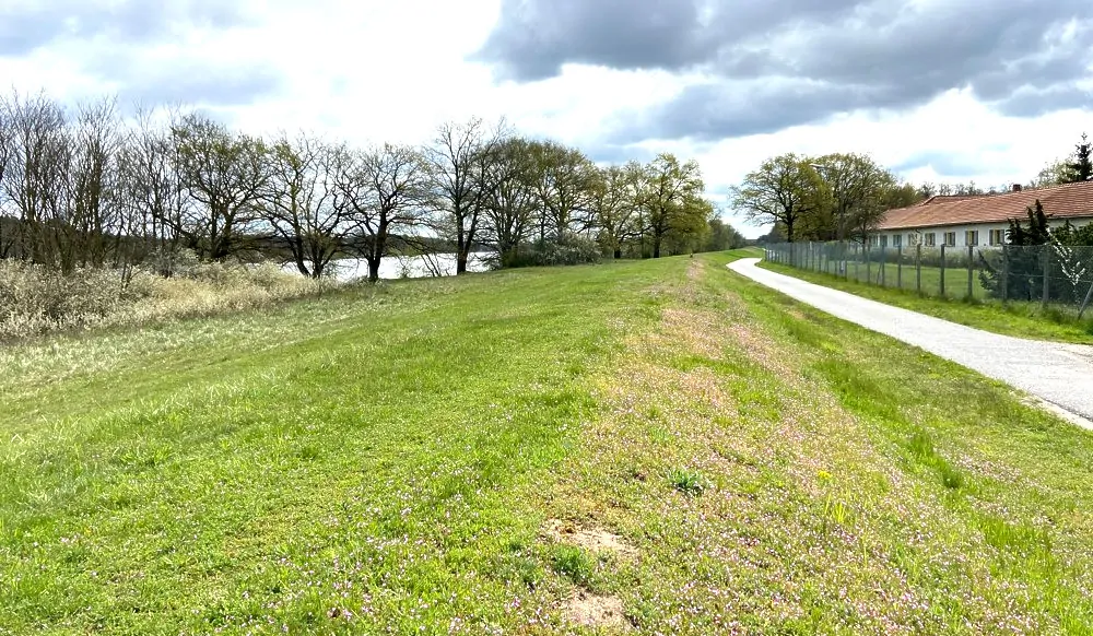 Hausansicht mit Umgebung