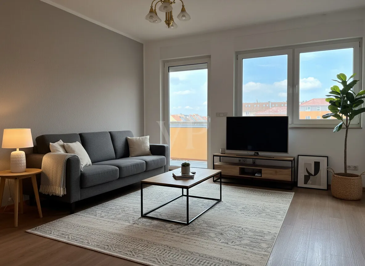 Wohnzimmer - Ausstattung KI animiert