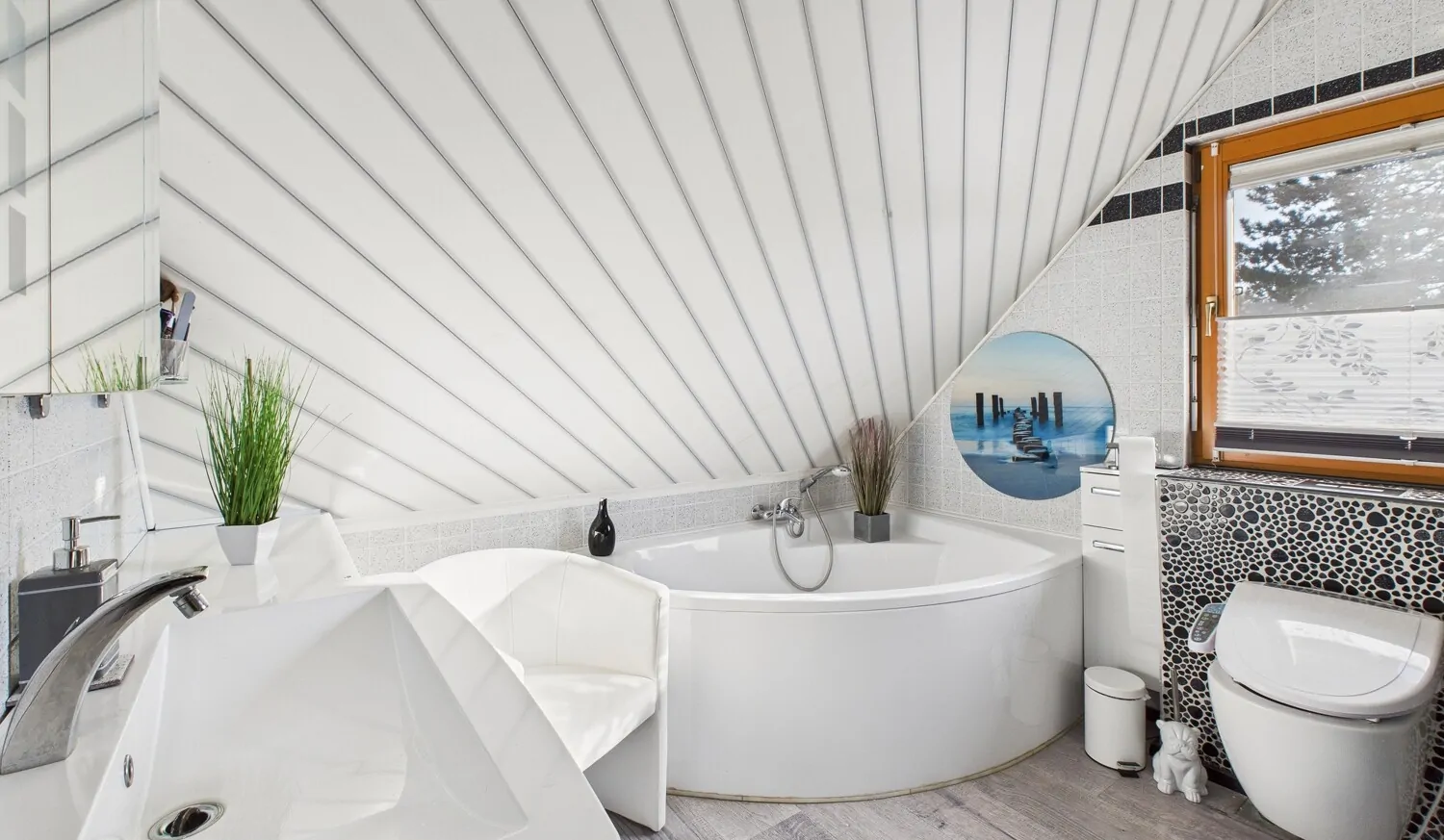Masterbad im Dachgeschoss