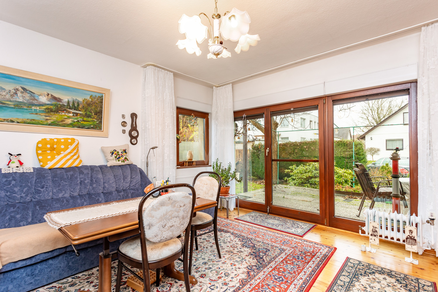 Wohnzimmer mit Kaminofen