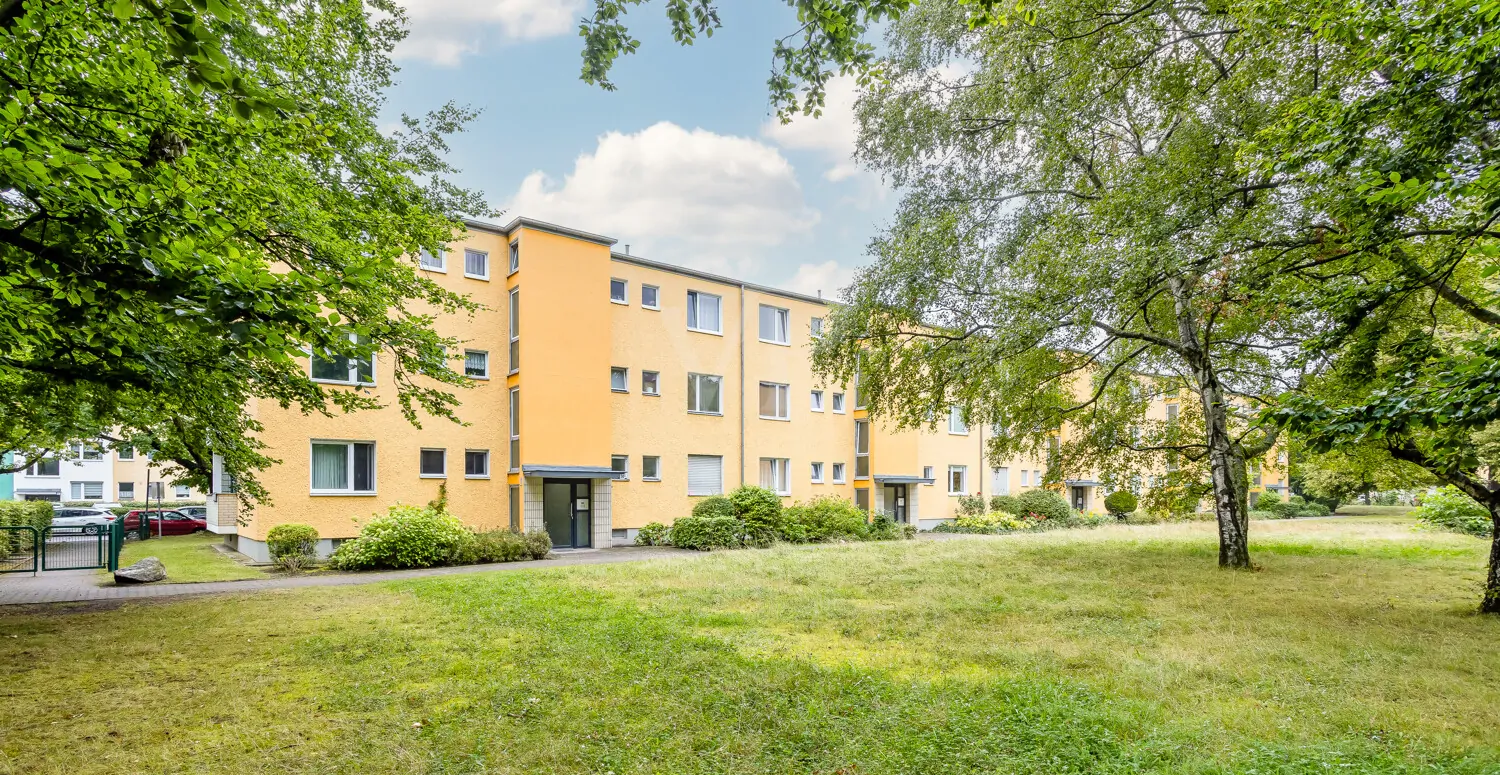 Grünflächen der Wohnanlage