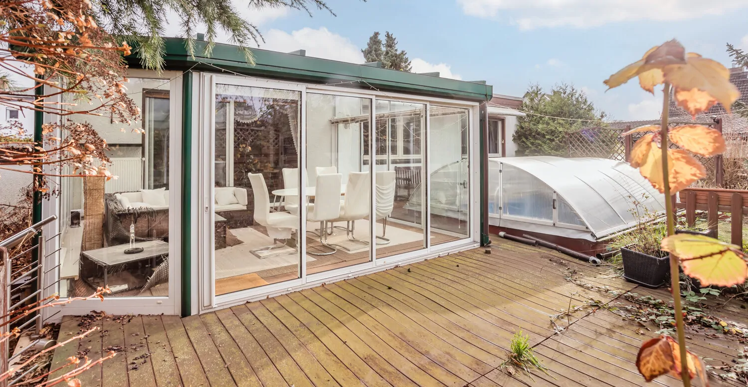 Terrasse am Wintergarten