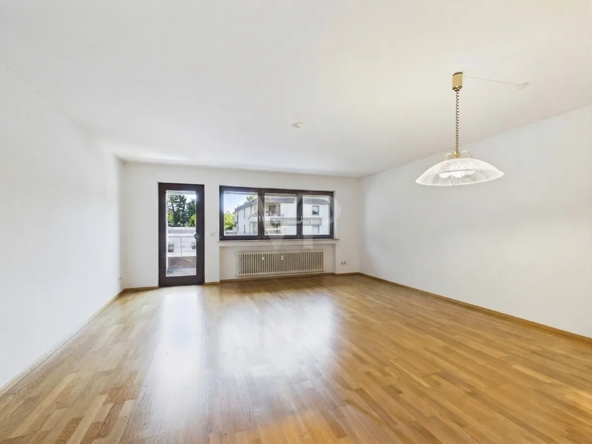 Wohn- und Esszimmer mit KI geräumt