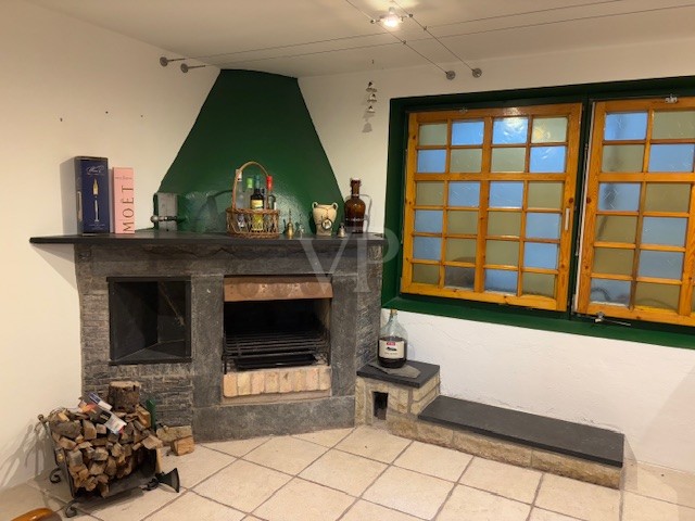 Kamin im Hobbyraum
