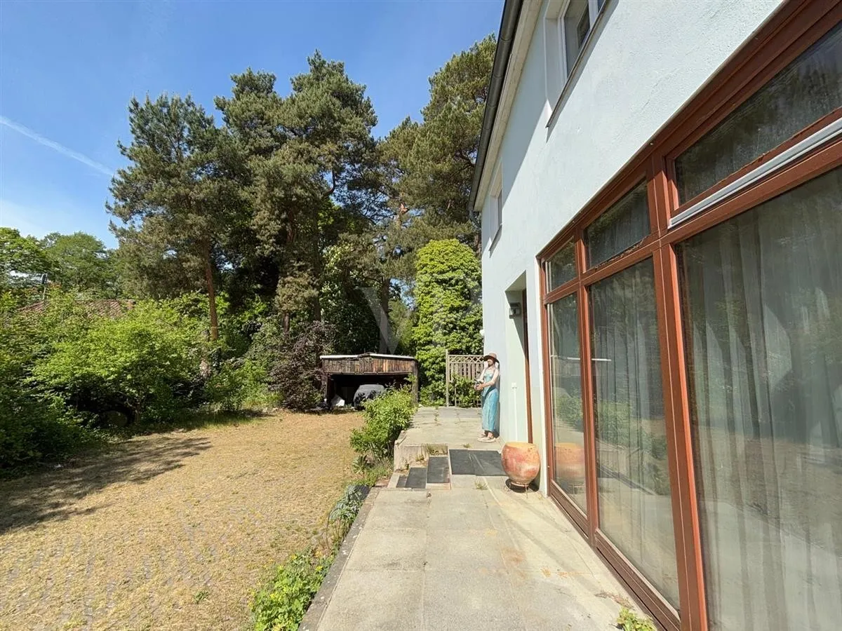 Blick zum Hauseingang