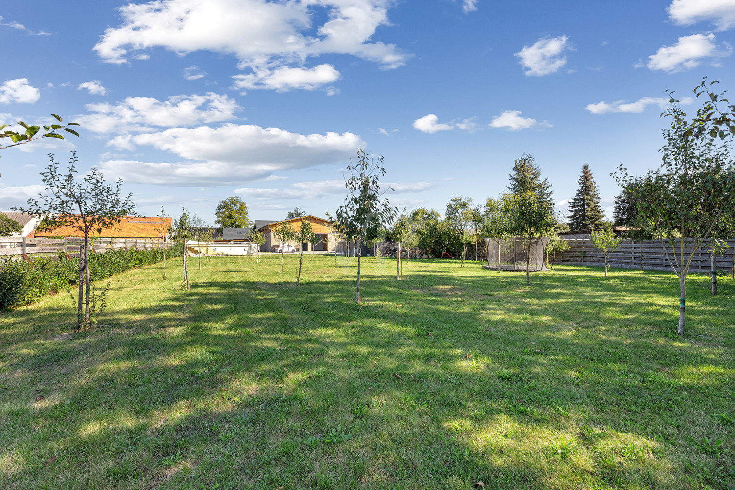 Garten mit Obstbäumen