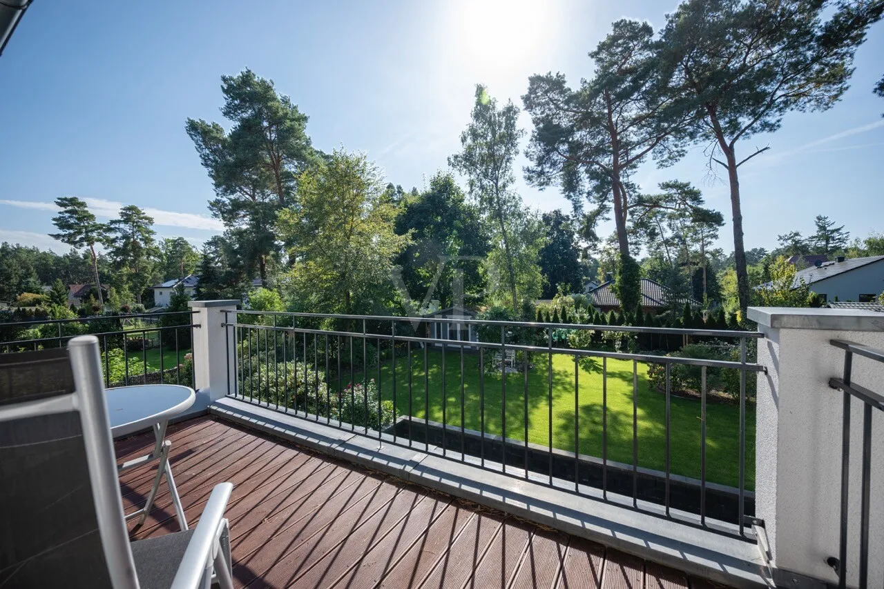 Balkonblick in den Garten