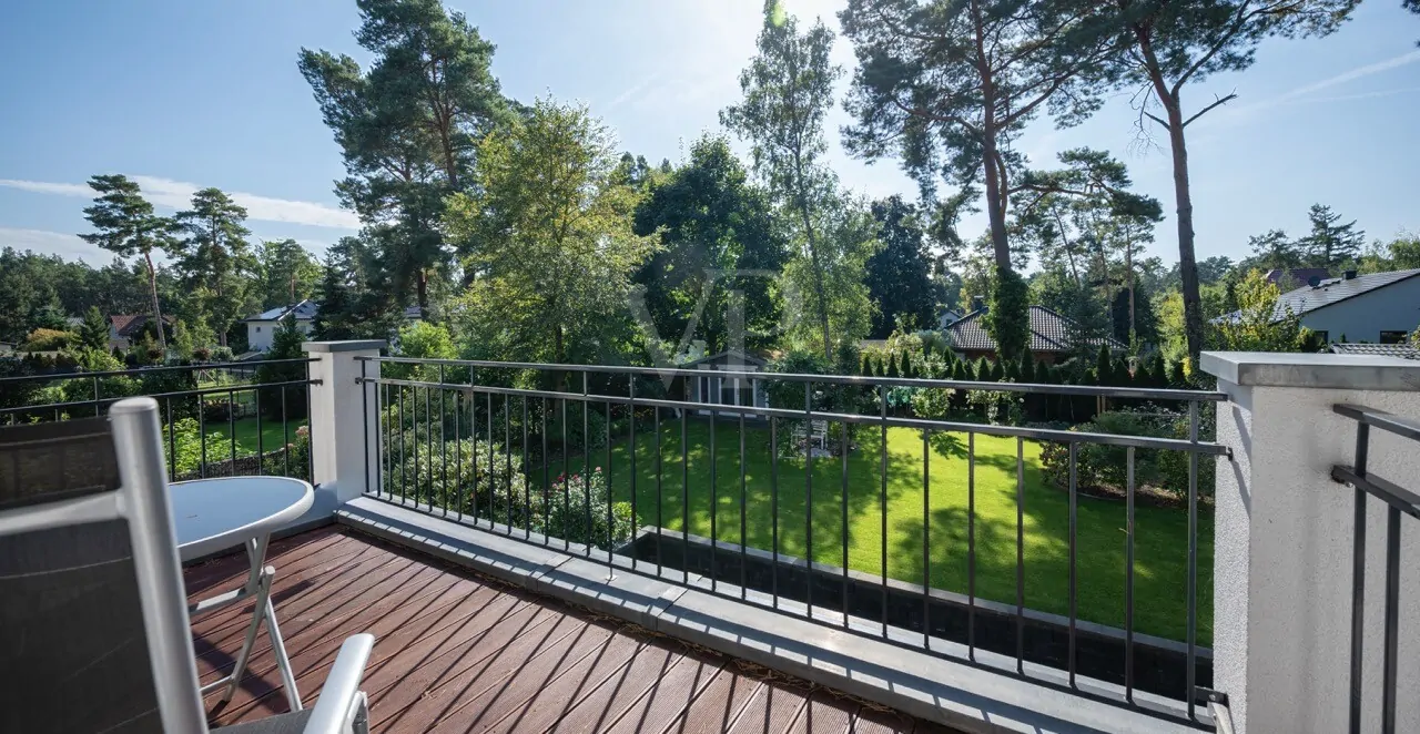 Balkonblick in den Garten