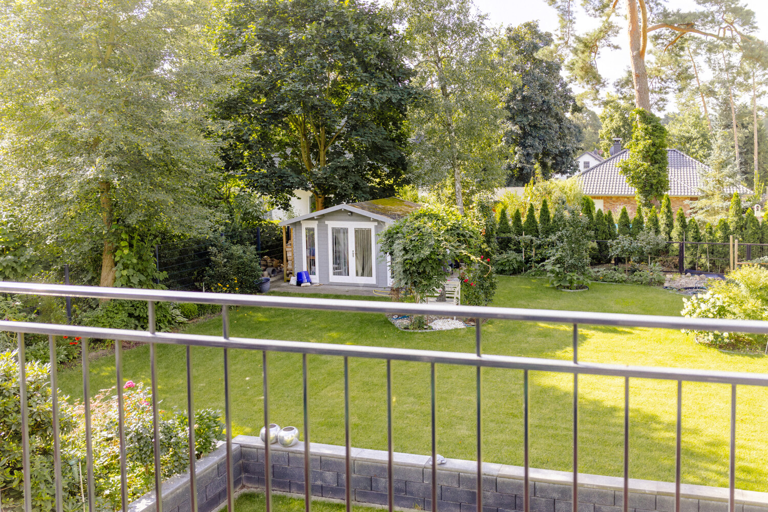 Blick vom Balkon