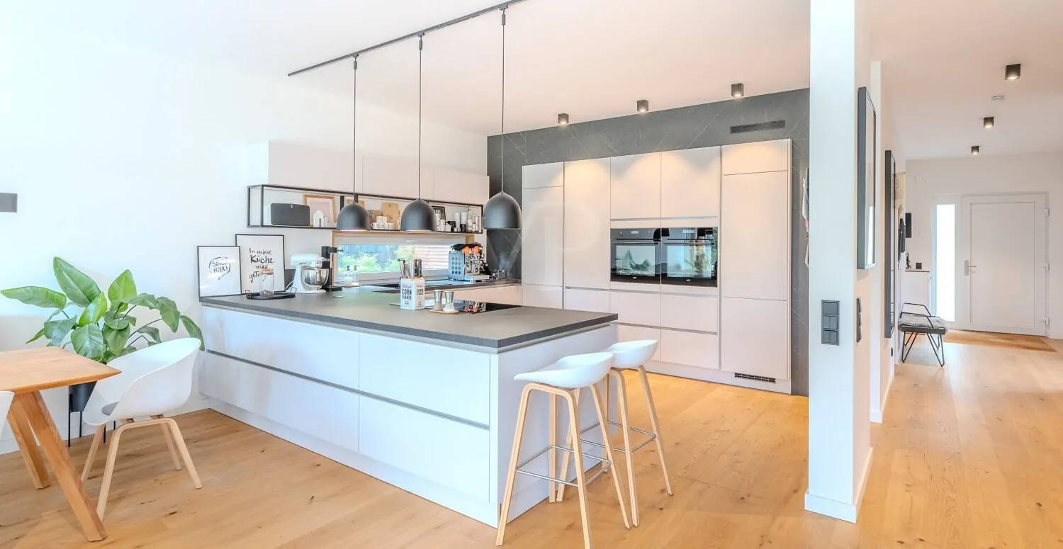 offen gestaltete Küche