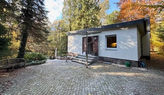 überdachter Hauseingang