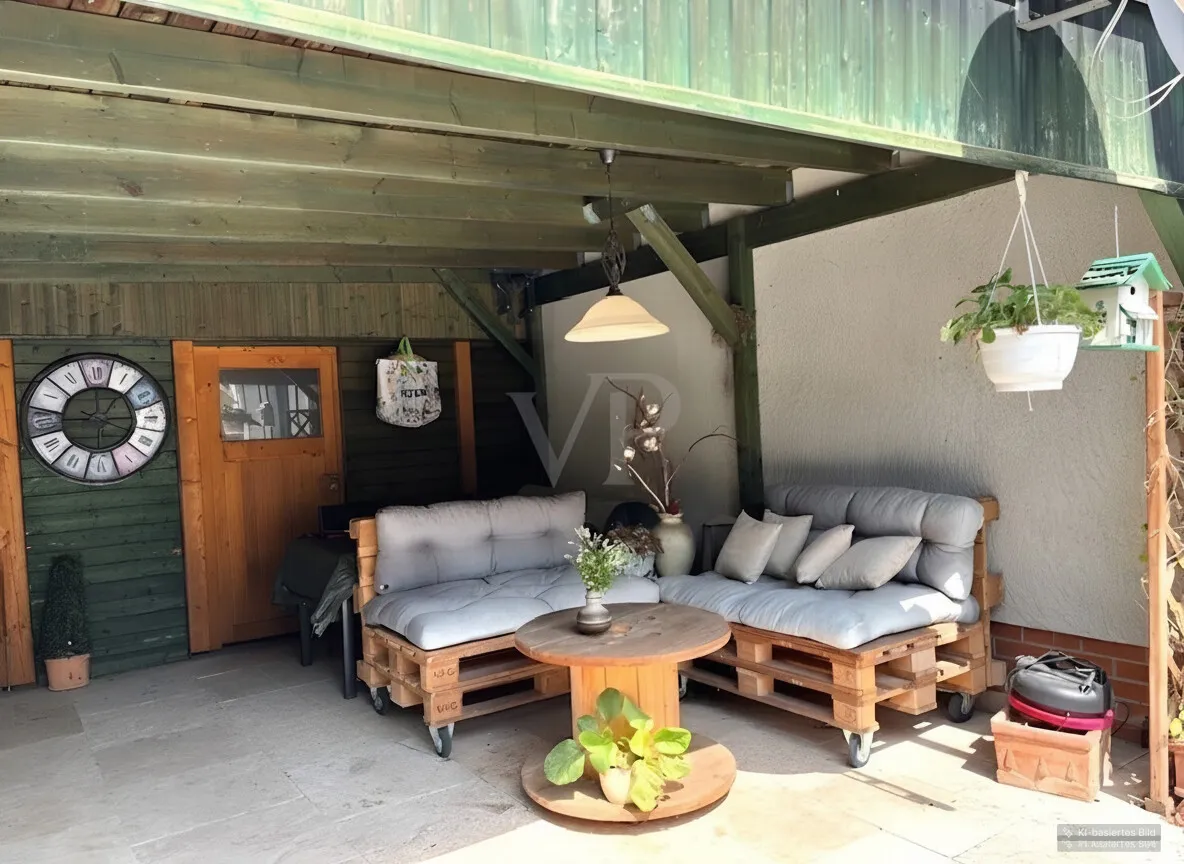 überdachte Terrasse