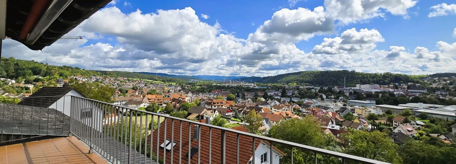 Aussicht vom Balkon