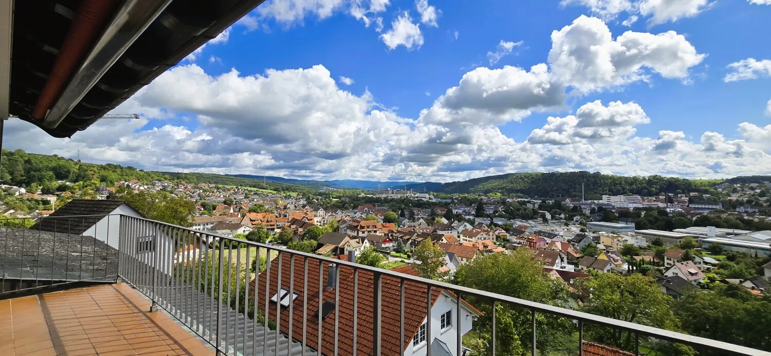 Aussicht vom Balkon