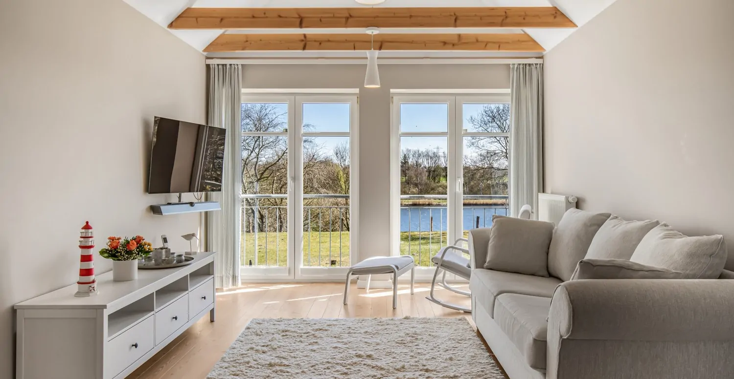 Lounge im Dachgeschoss