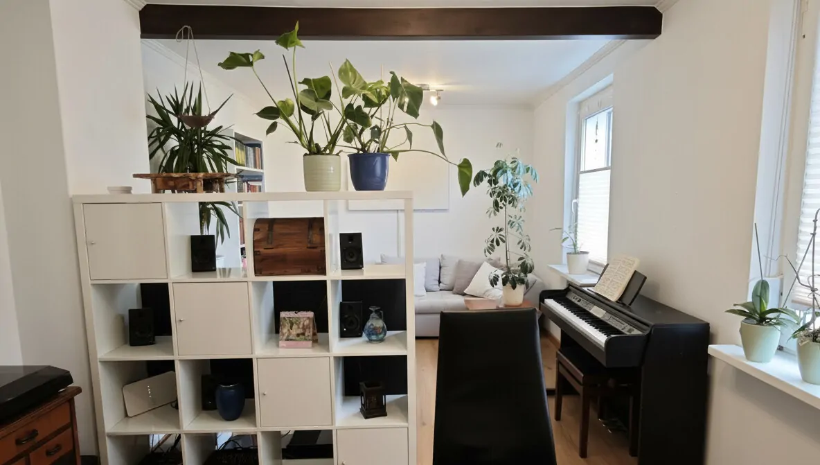 Blick zum Wohnzimmer