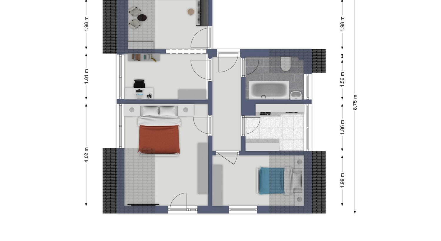 Grundriss 1.OG