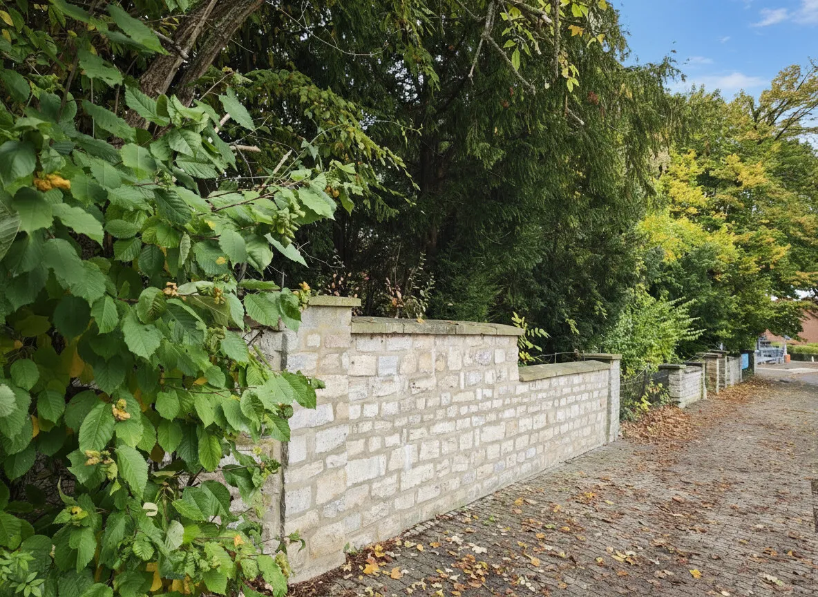 Mauer Straßenseite