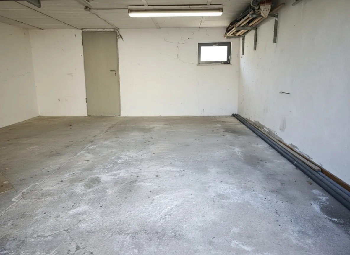 Garage mit KI aufgeräumt