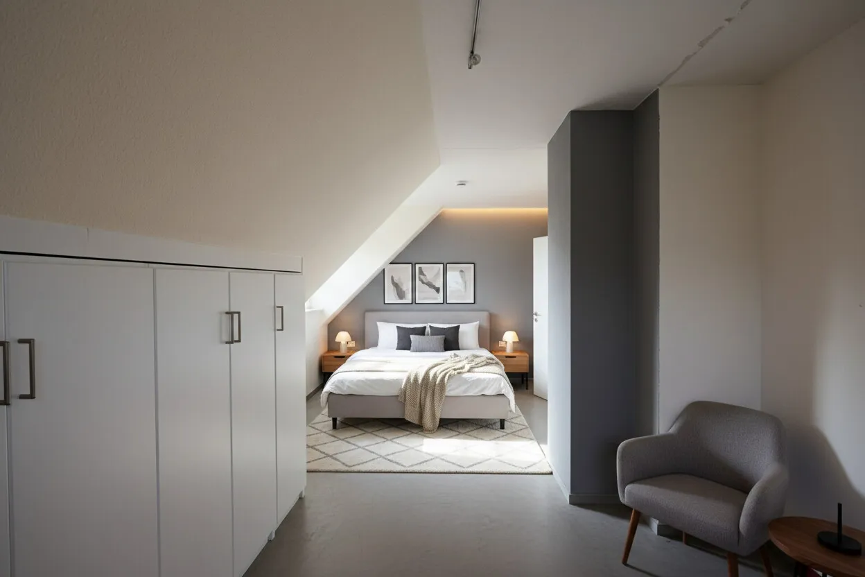 Schlafzimmer 1 OG KI möbliert