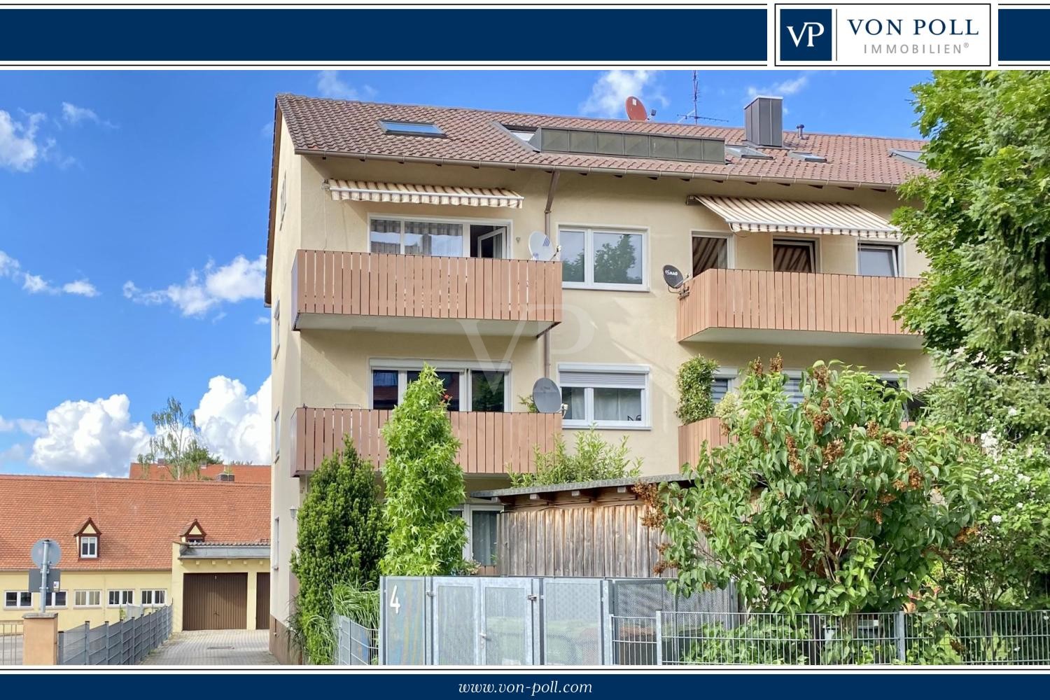Schwabacher Wohnflair: Sonnige 2-Zimmer-Wohnung mit Balkon und Garage in bevorzugter Lage
