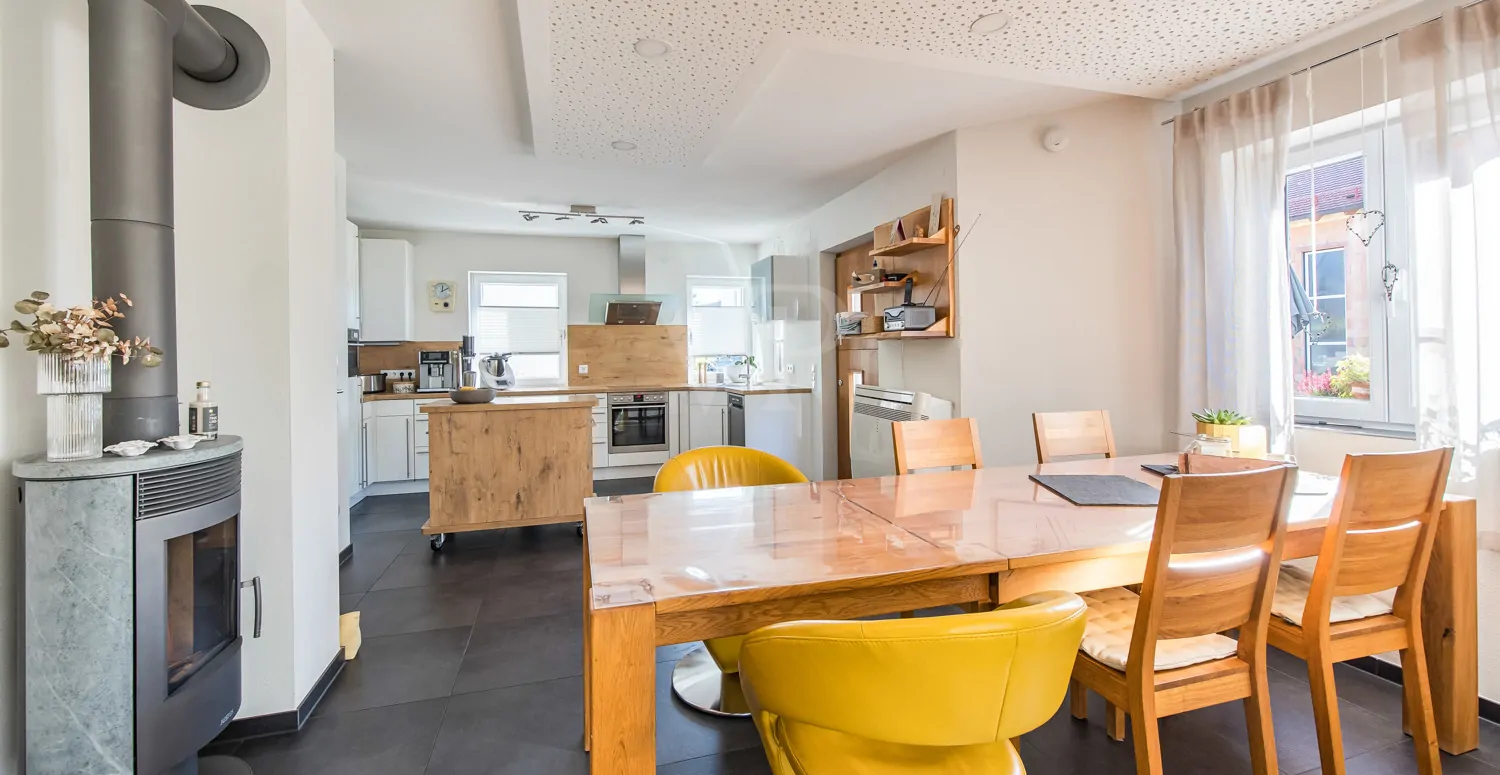 Kochen / Essen mit Kamin