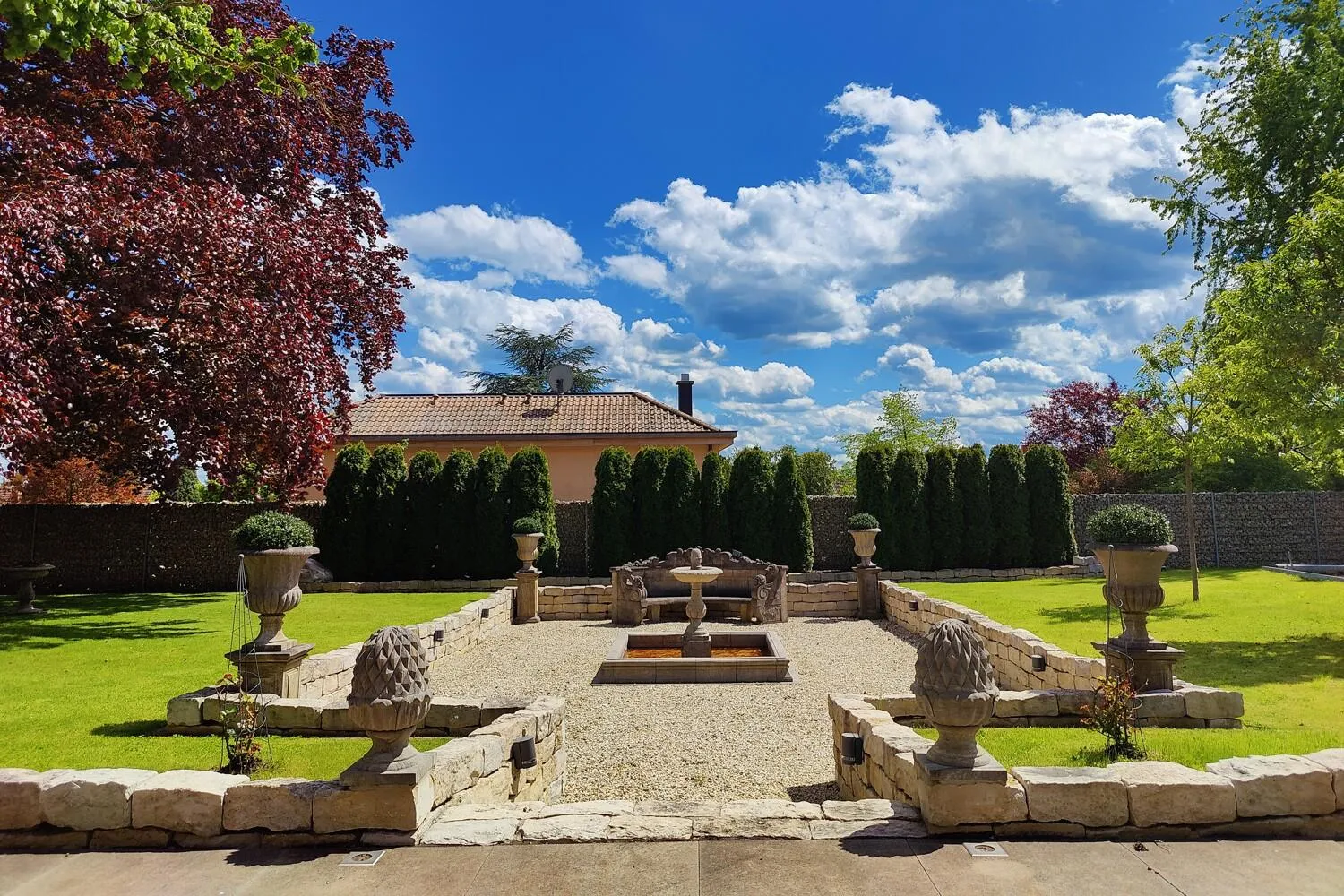 parkähnlicher Garten