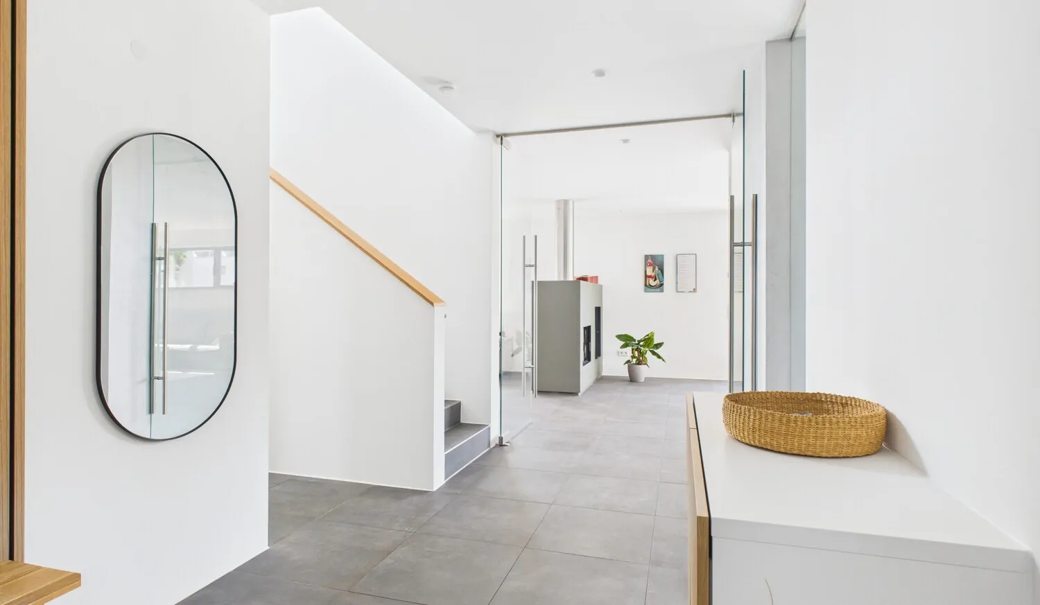 Lichtdurchfluteter Eingangsbereich