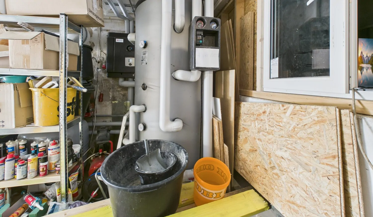 Pufferspeicher und Pelletlager