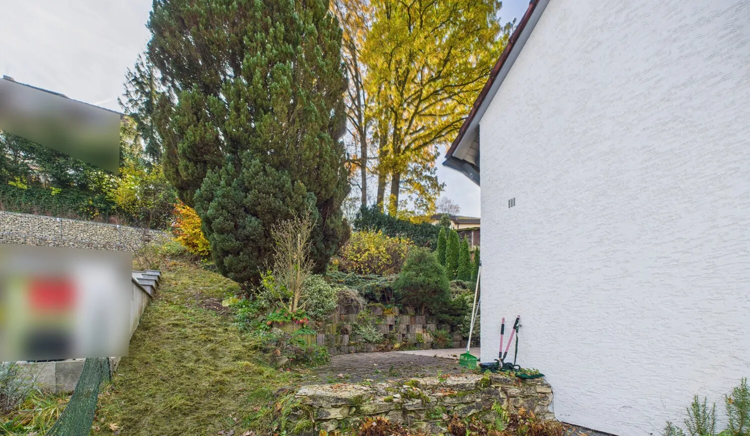 Blick in den Hanggarten