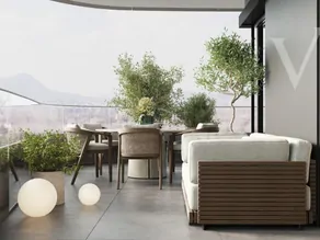 Ikonikus penthouse Budapest új vízparti városnegyedében.