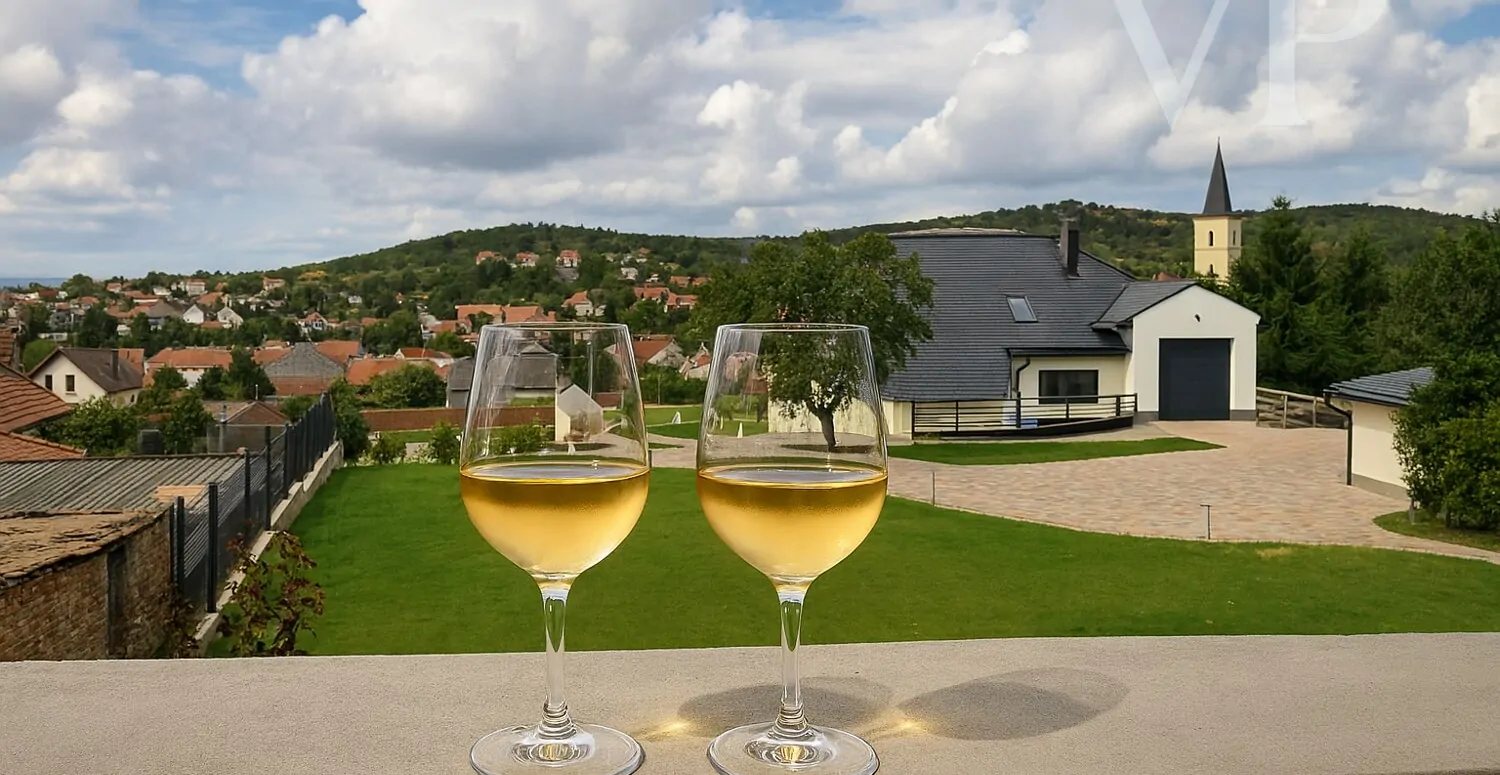 Két pohár fehérbor e