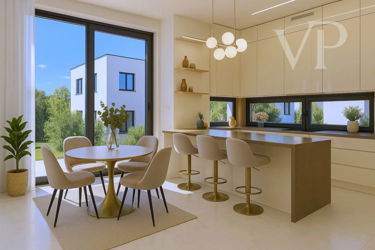 Kitchen and dining room