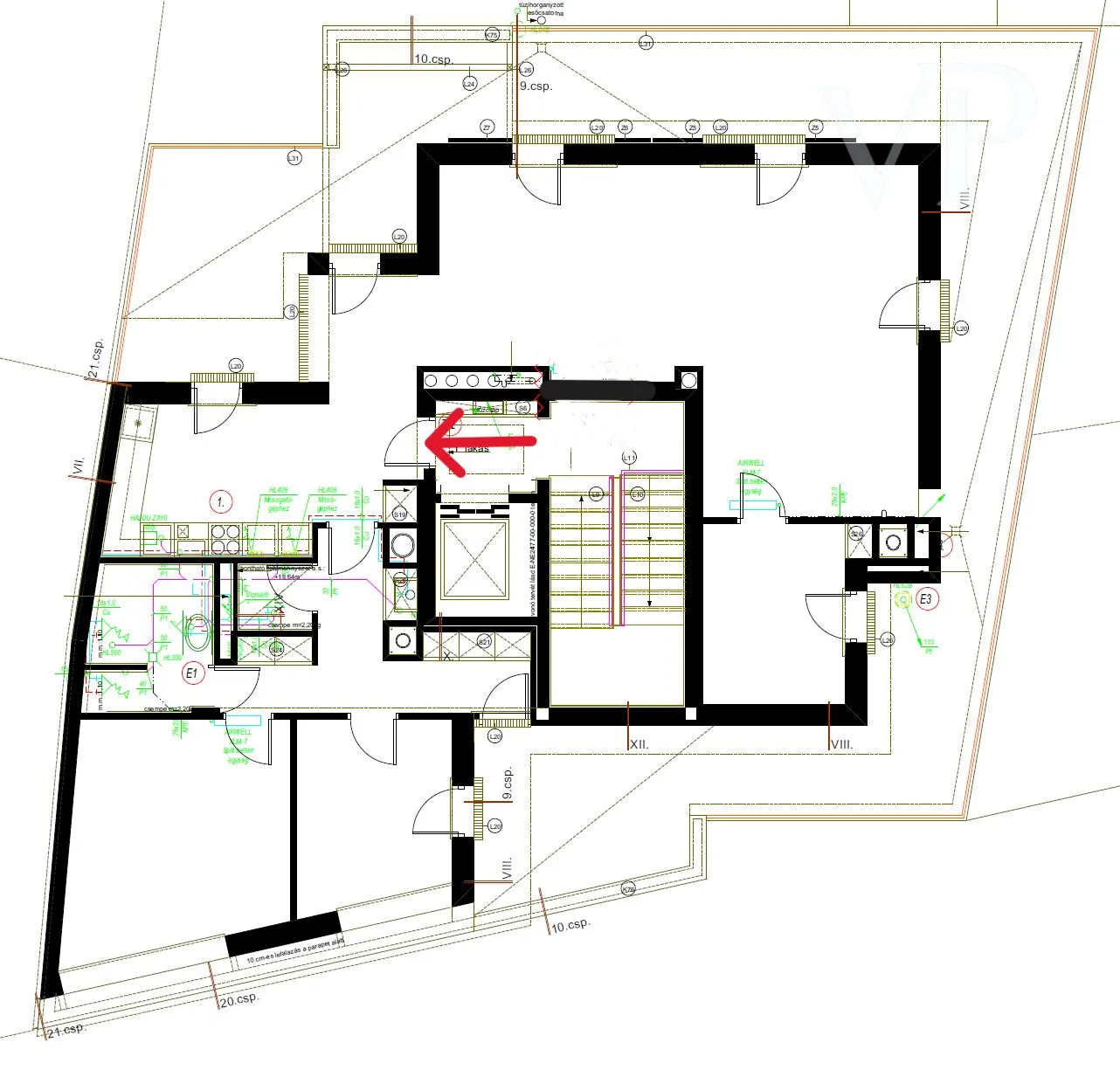 Moderne Penthouse-Wohnung im Budaer Burgviertel zu verkaufen.