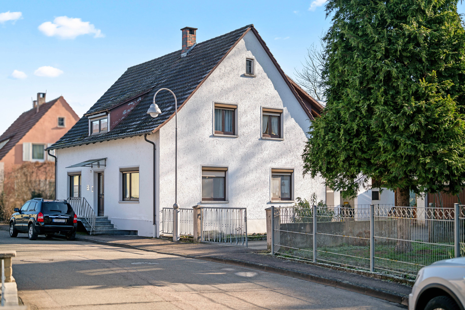 2-Familienwohnhaus auf großem Grundstück