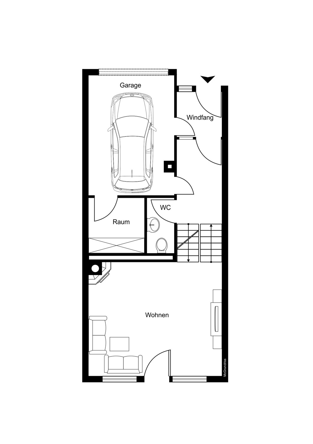 Grundriss EG/UG