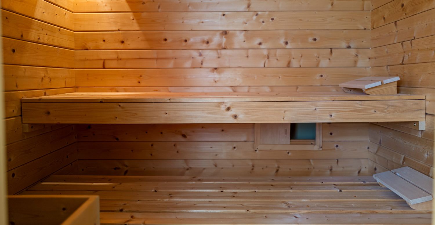 Sauna im Gartengeschoss